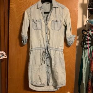 Denim chambray dress